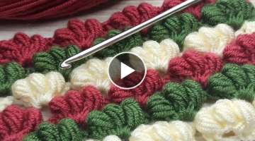 tığ işi dolgulu fıstıklı bebek battaniyesi yapılışı #crochet #bebekbattaniyesi