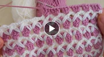 Amazing Easy Crochet Knitting - Cook Kolay Tig İşi Yelek Battaniye Örgü Modeli